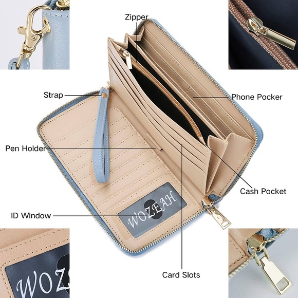 WOZEAH Women's Wristlet Wallet - Picture 10 of 10
